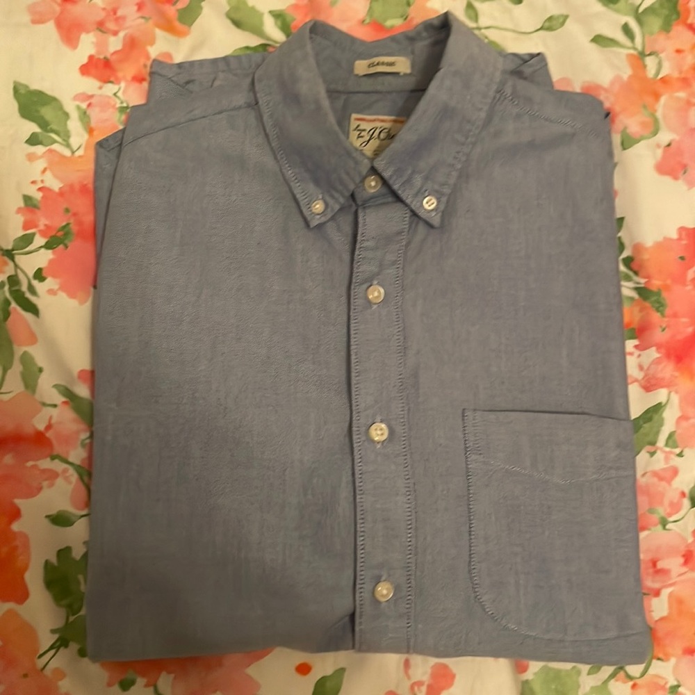 JCrew sky blue long sleeve shirt